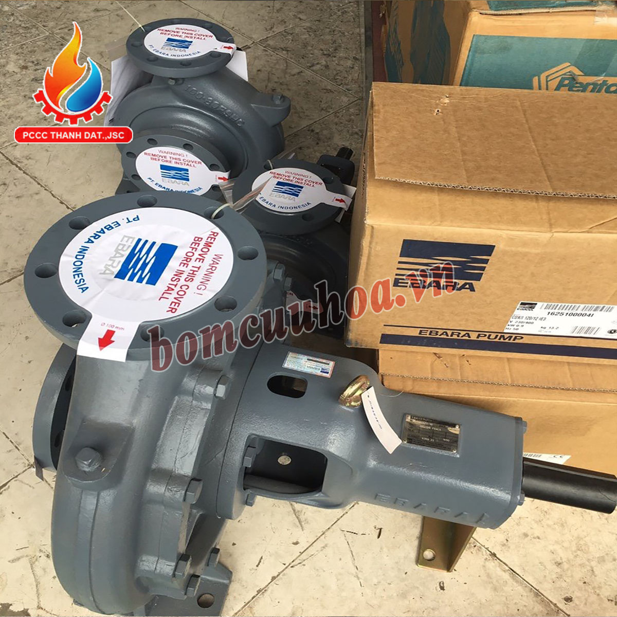 Bơm cứu hỏa động cơ diesel Ebara 100x80 FSA