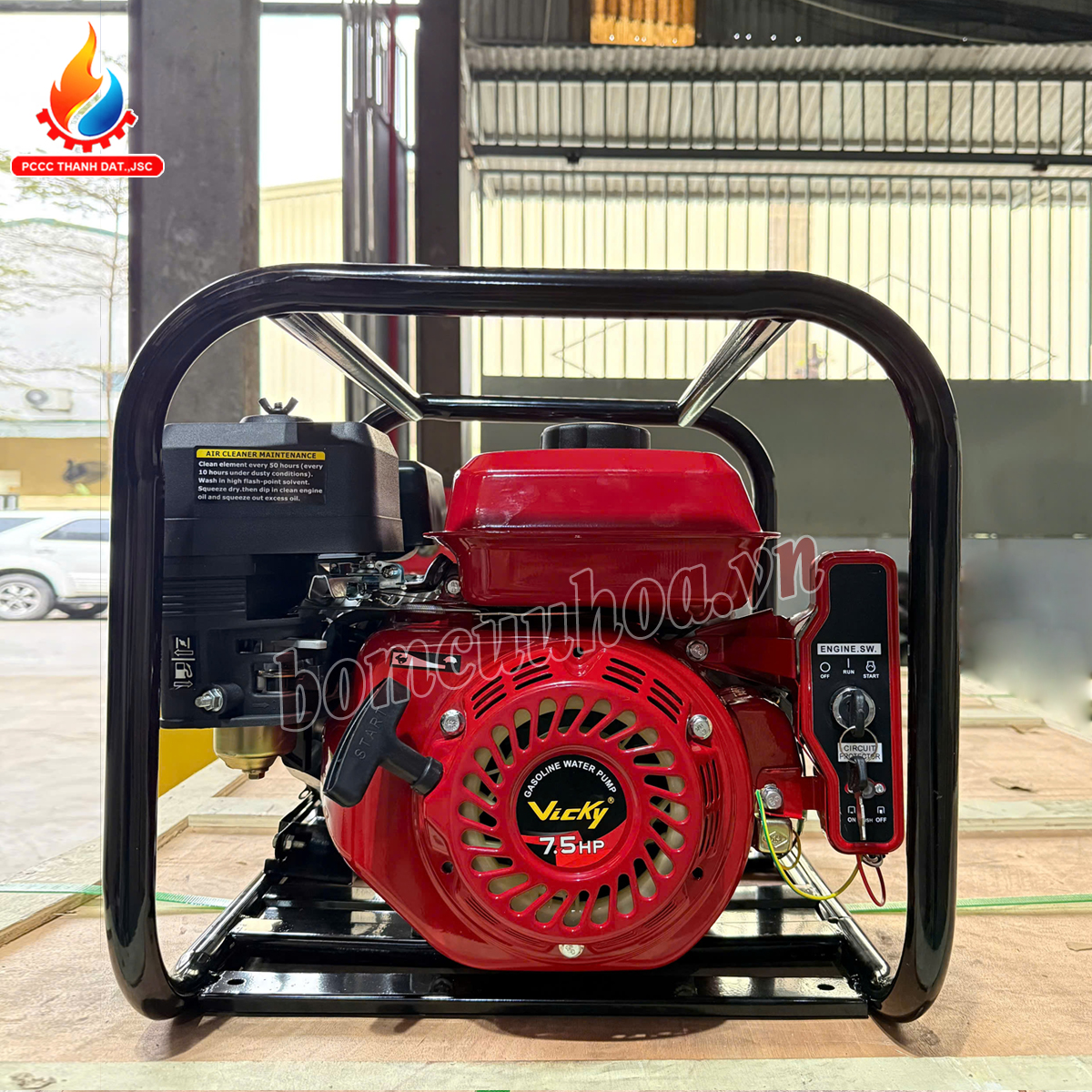 Máy bơm chữa cháy xách tay động cơ xăng 7.5HP VICKY HGP-50