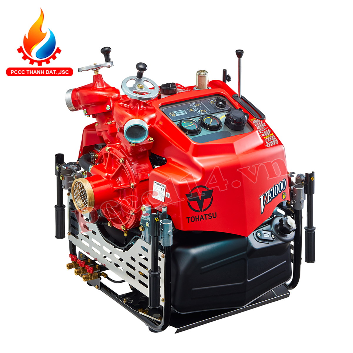 Máy bơm PCCC chạy xăng Tohatsu VE1000 44KW 60PS Máy bơm PCCC chạy xăng Tohatsu VE1000 44KW 60PS