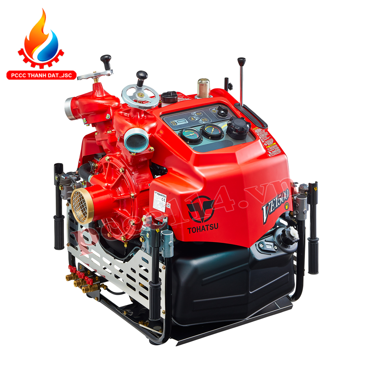 Máy bơm chữa cháy động cơ xăng Tohatsu VE1500 44KW 60PS Máy bơm chữa cháy động cơ xăng Tohatsu VE1500 44KW 60PS