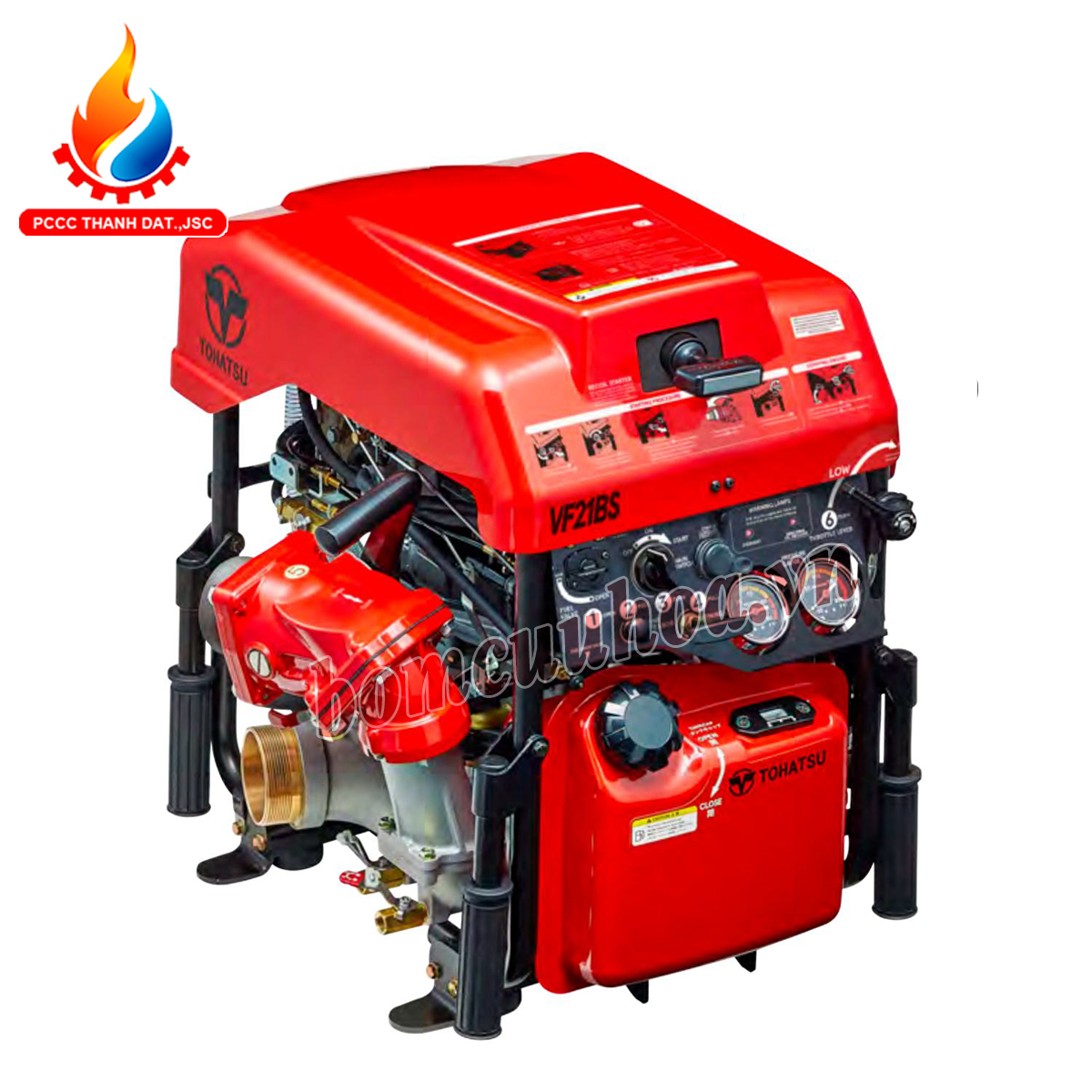 Máy bơm cứu hỏa khiêng tay Tohatsu VF21BS 7.3kW 10PS Máy bơm cứu hỏa khiêng tay Tohatsu VF21BS 7.3kW 10PS