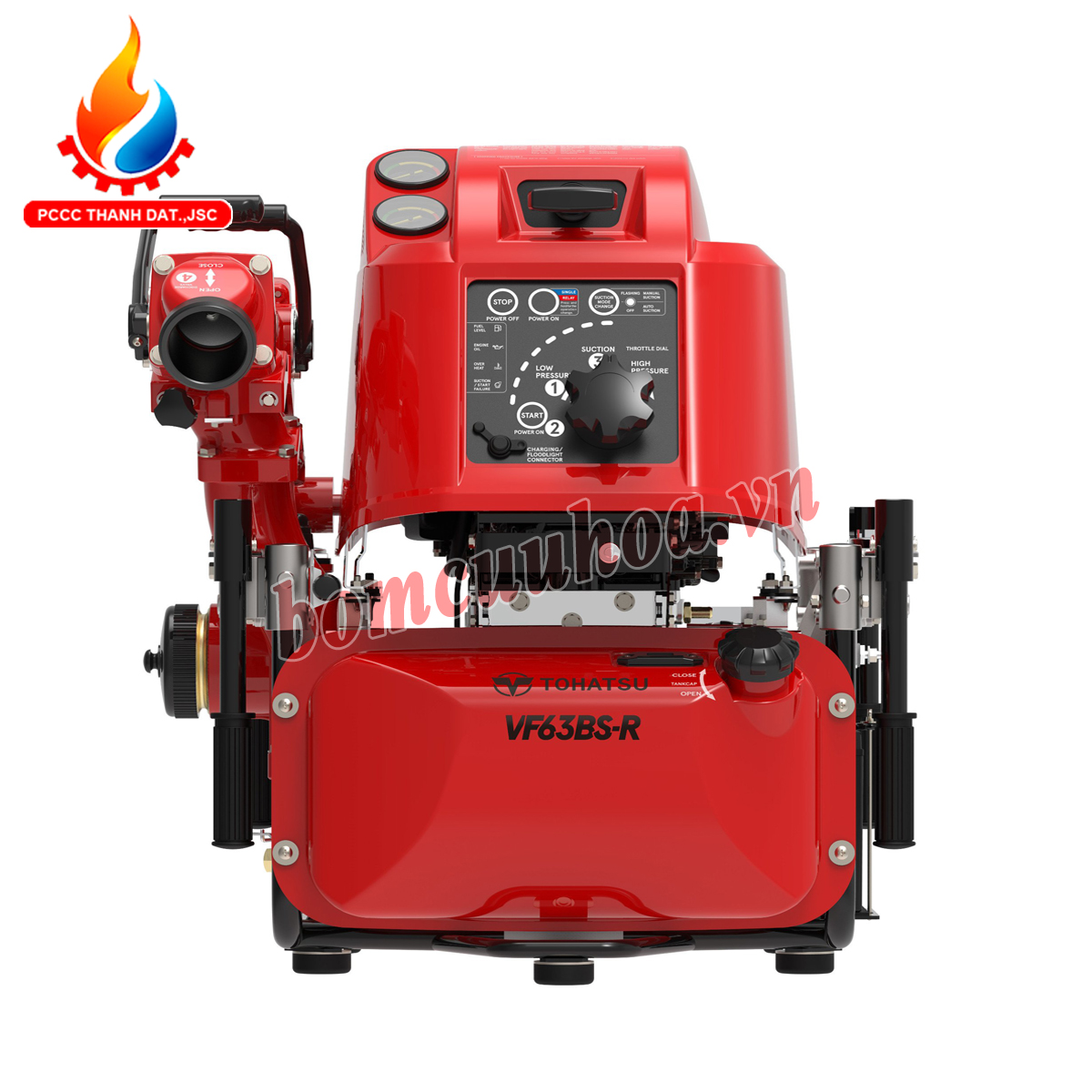 Bơm cứu hỏa di động xăng Tohatsu VF63BS-R 22KW 30PS Bơm cứu hỏa di động xăng Tohatsu VF63BS-R 22KW 30PS